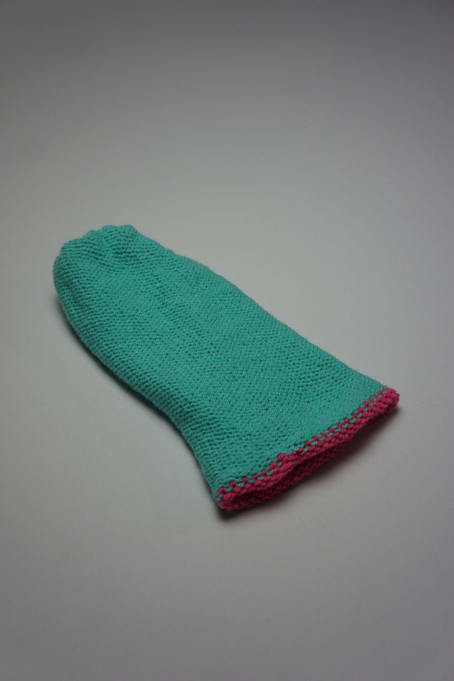 Aqua & Hot Pink Reversible Beanie