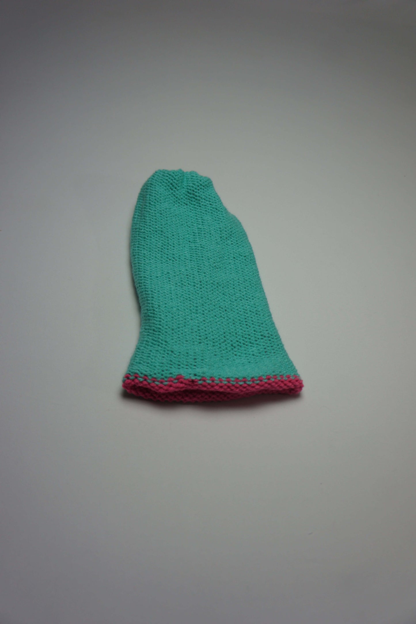 Aqua & Hot Pink Reversible Beanie