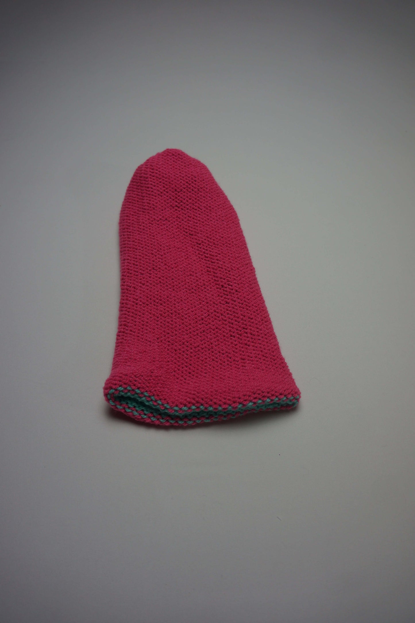 Aqua & Hot Pink Reversible Beanie