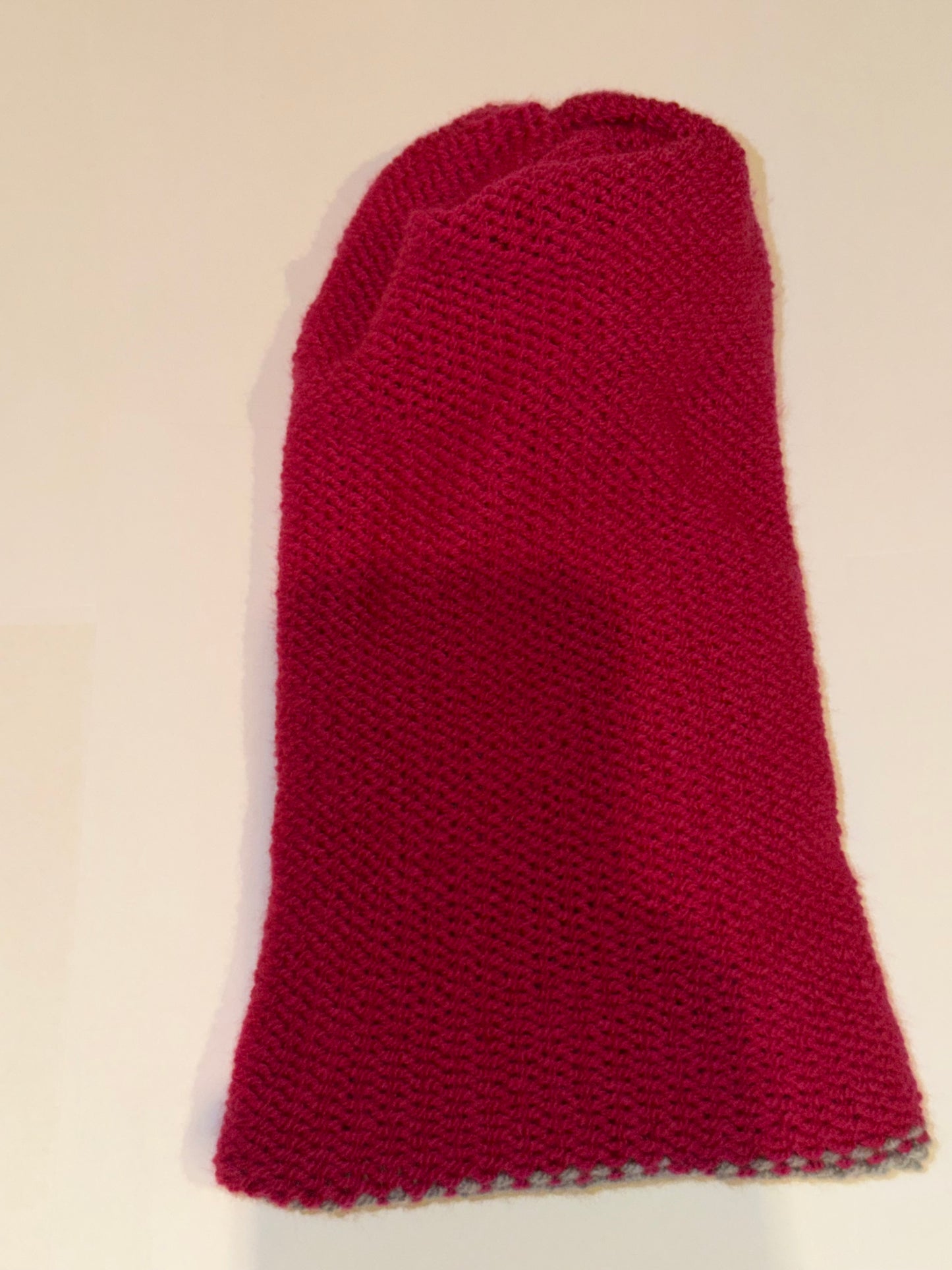Grey & Magenta Reversible Beanie
