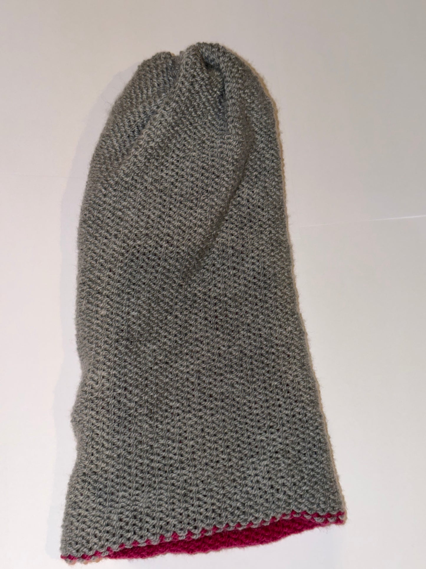 Grey & Magenta Reversible Beanie