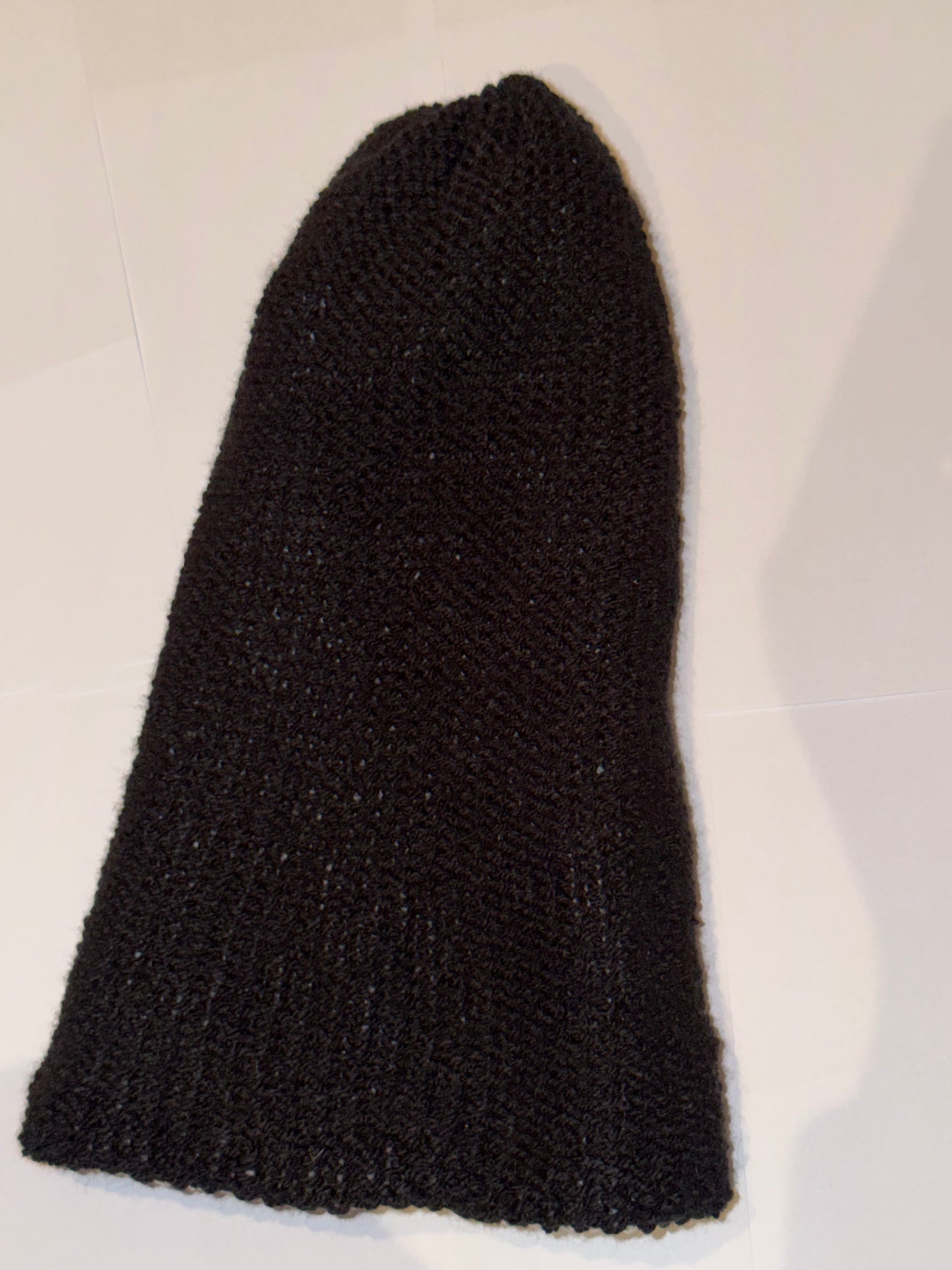Handmade Reversible Wooly Beanie Grey and Black dual-tone artisanal winter hat.
