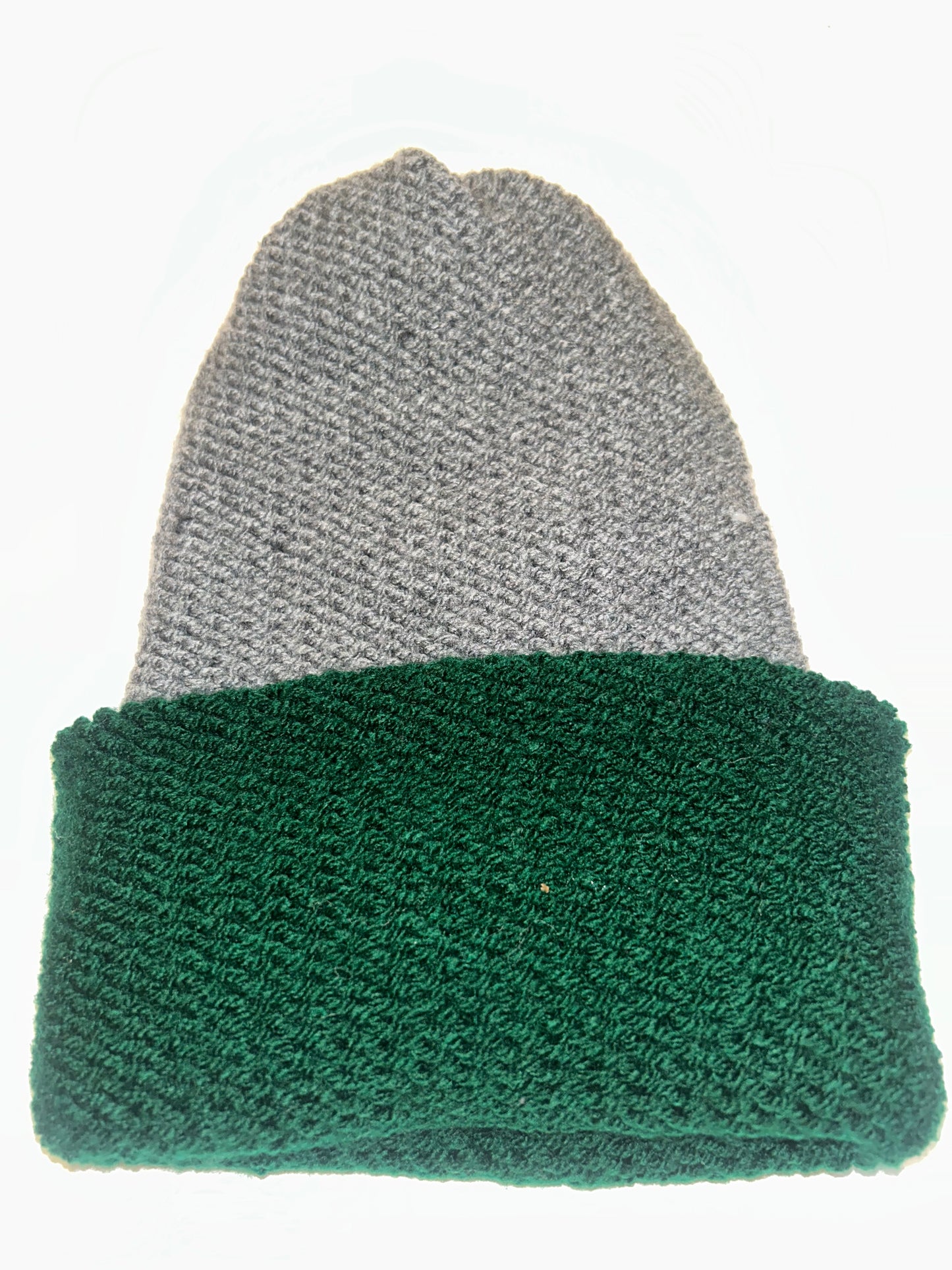 Signature Wooly Beanie original handmade reversible wool hat in dual tones.