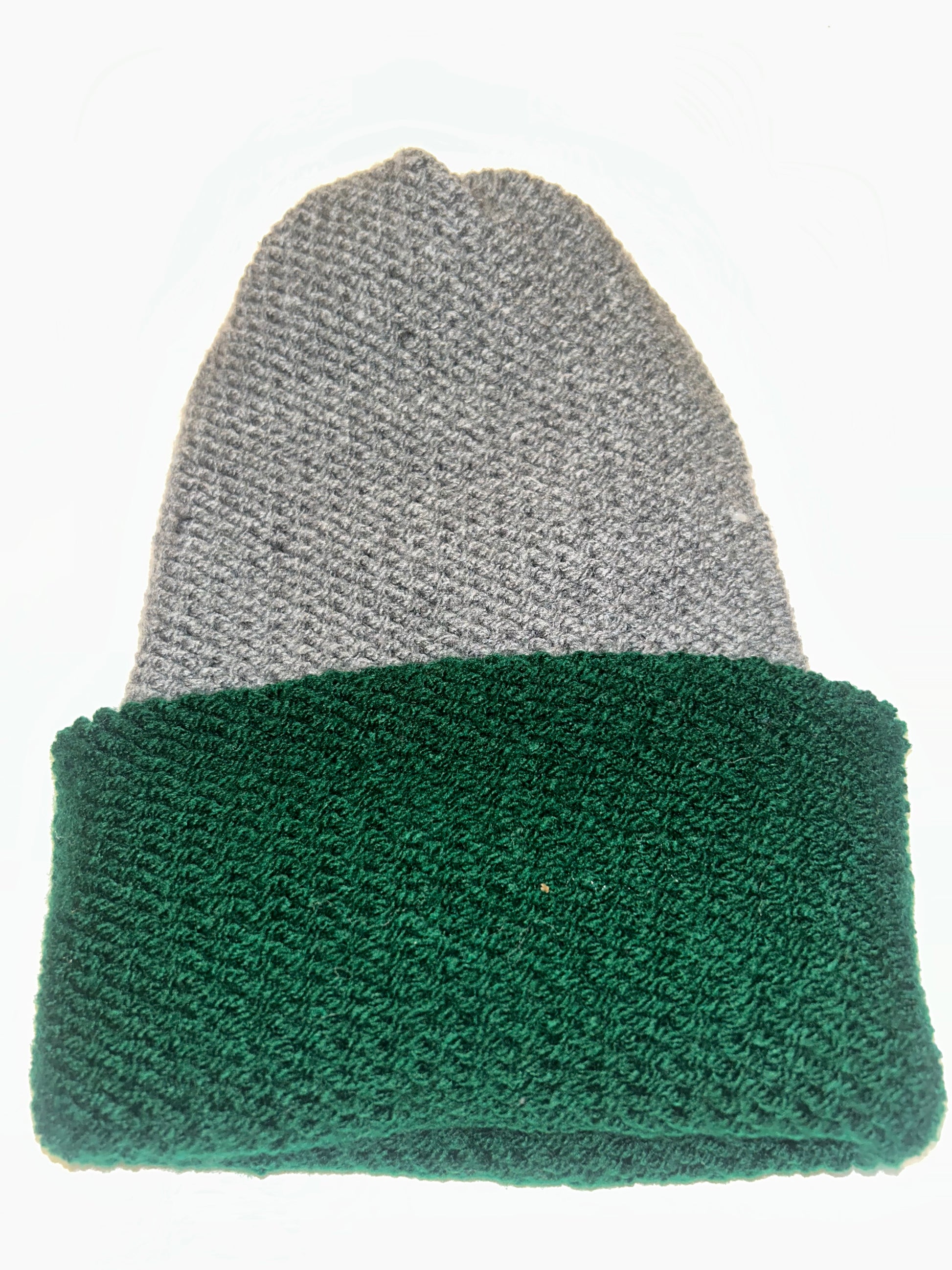 Signature Wooly Beanie original handmade reversible wool hat in dual tones.